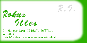 rokus illes business card